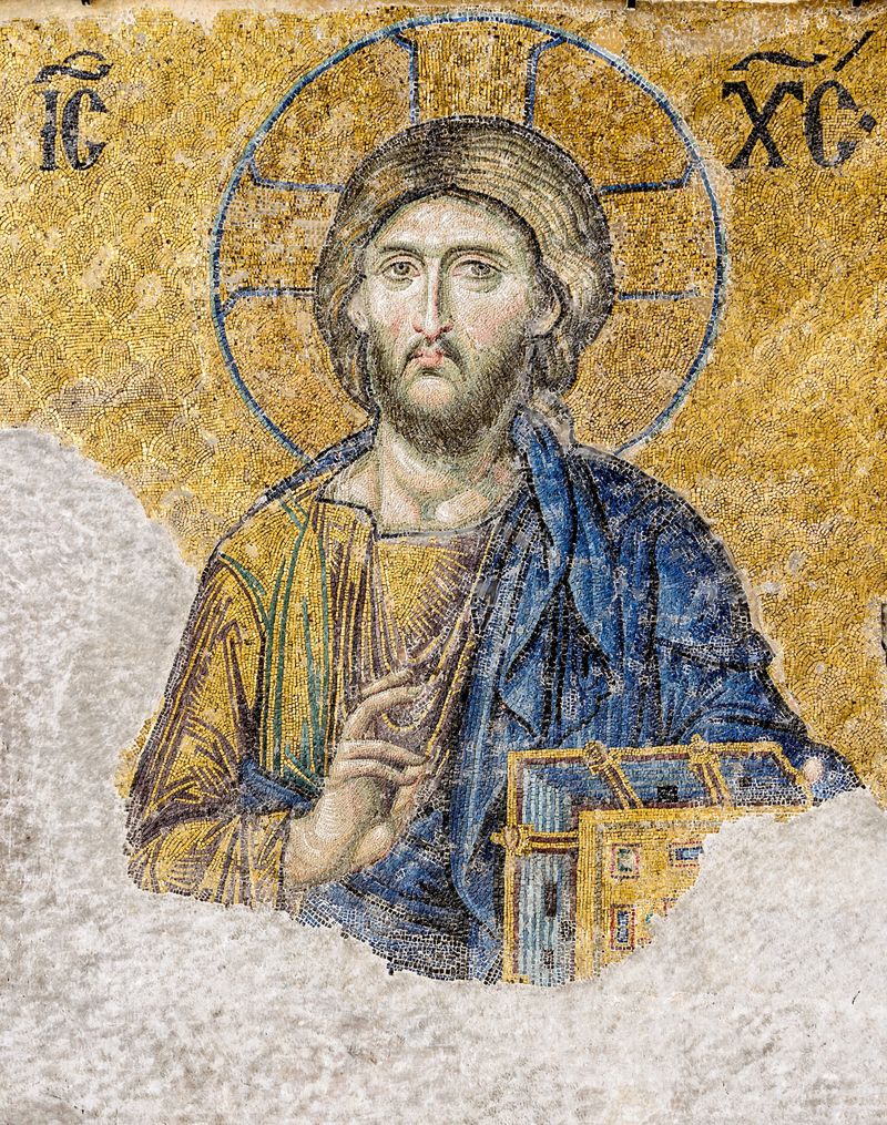 Christ Pantocrator icon illustrating the divine nature and deity of Christ with the question: Is Jesus God?